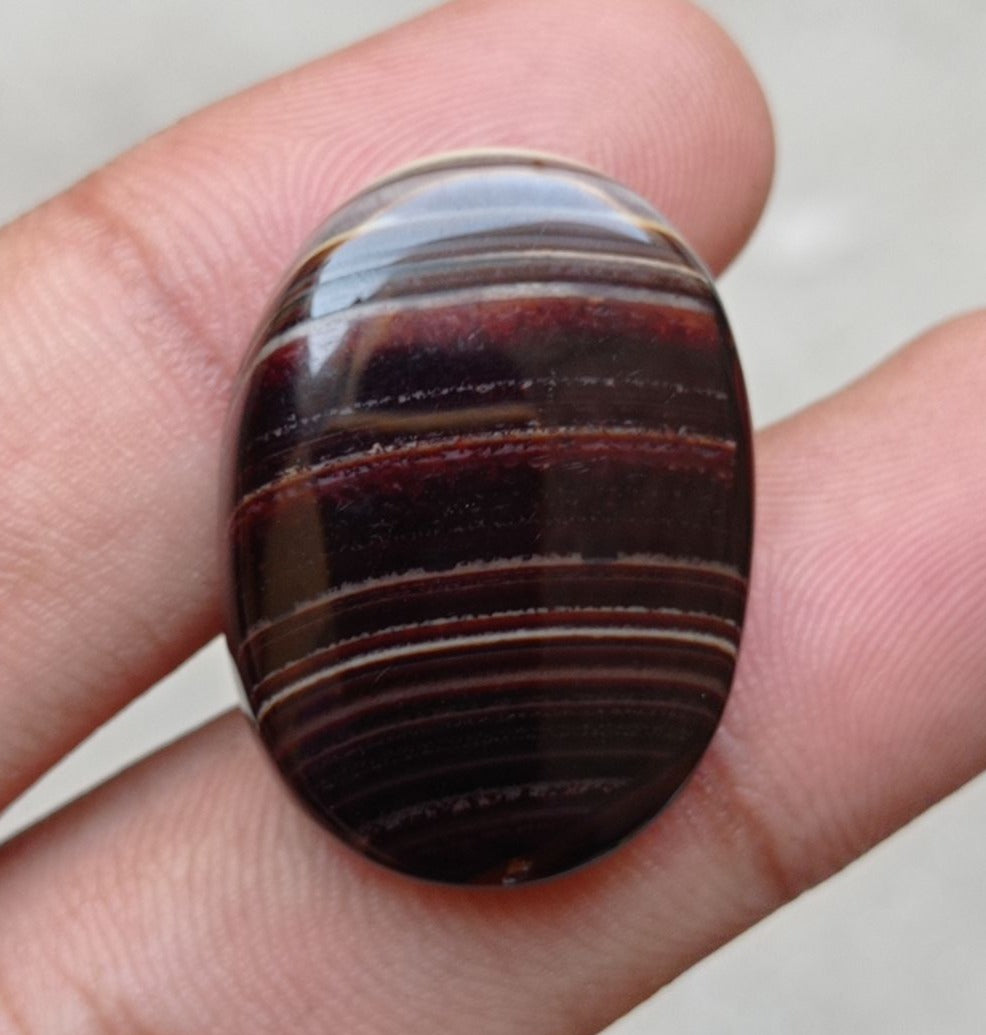 35.2ct Abstract Agate - Sulaimani Aqeeq - 29x21mm