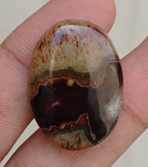 51.4ct Abstract Agate - Sulaimani Aqeeq - 32x24mm