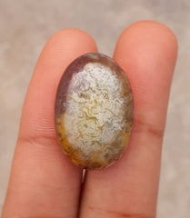 Scenic Agate Cabochon- Sulaimani Aqeeq - 23x16mm