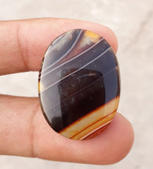 45.8ct Abstract Agate Cabochon- Sulaimani Aqeeq - 31x23mm