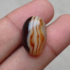 Abstract Agate - Sulaimani Aqeeq - 22x15mm