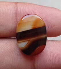 Layered Agate - Sulaimani Aqeeq - 21x16mm