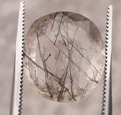 8.75ct Black Tourmalated Quartz - Black Rutile Quartz - Rutilated Quartz