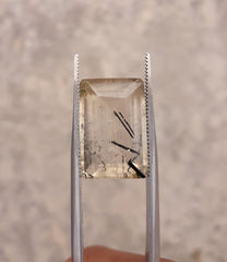 10.35ct Black Tourmalated Quartz - Black Rutile Quartz - Rutilated Quartz