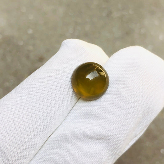 Natural Vesuvianite Solar Gemstone - Vesuvianite Cabochon - 11x11x7mm