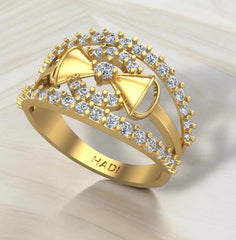 Fancy Bow Tie Diamonds  Ring