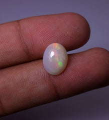 2.8ct Opal for Sale - White Fire Opal - Welo Opal - October Birthstone - 12x9mm