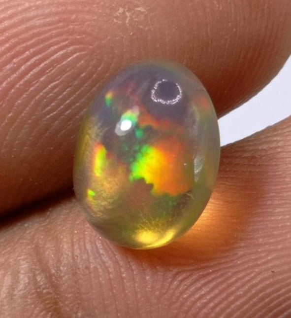 3.2ct AAA Quality Opal for Sale - White Fire Opal - Welo Opal - October Birthstone - 11x8mm