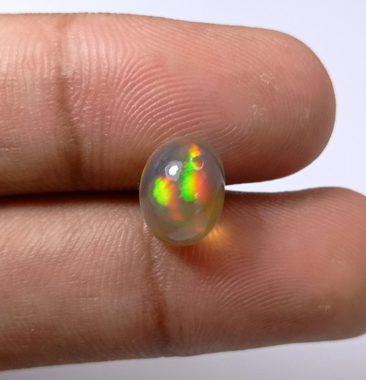 3.2ct AAA Quality Opal for Sale - White Fire Opal - Welo Opal - October Birthstone - 11x8mm