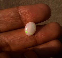 2ct Opal for Sale - White Fire Opal - Welo Opal - October Birthstone - 12x9mm