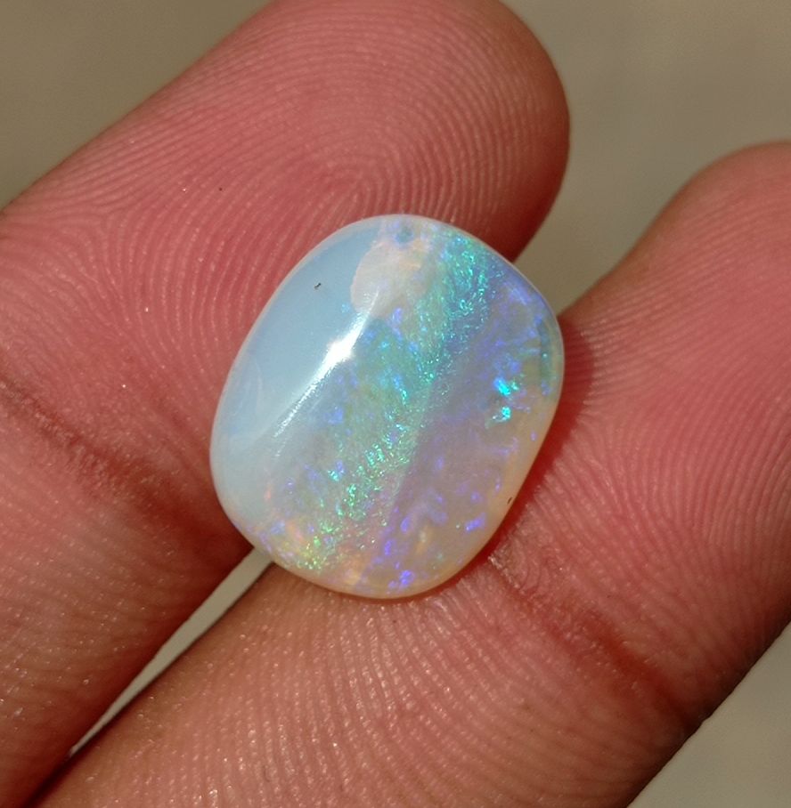 6.3ct Opal for Sale - Natural Lighting Ridge Australian Opal - October Birthstone - 16x13mm