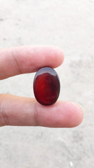 27ct Carnelian Stone-  Natural Carnelian Gemstone- Brown carnelian-Kabdi Yamani- 20x13mm