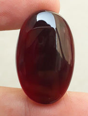 33ct Carnelian Stone-  Natural Carnelian Gemstone-Brown carnelian-Kabdi Yamani- 31x20mm