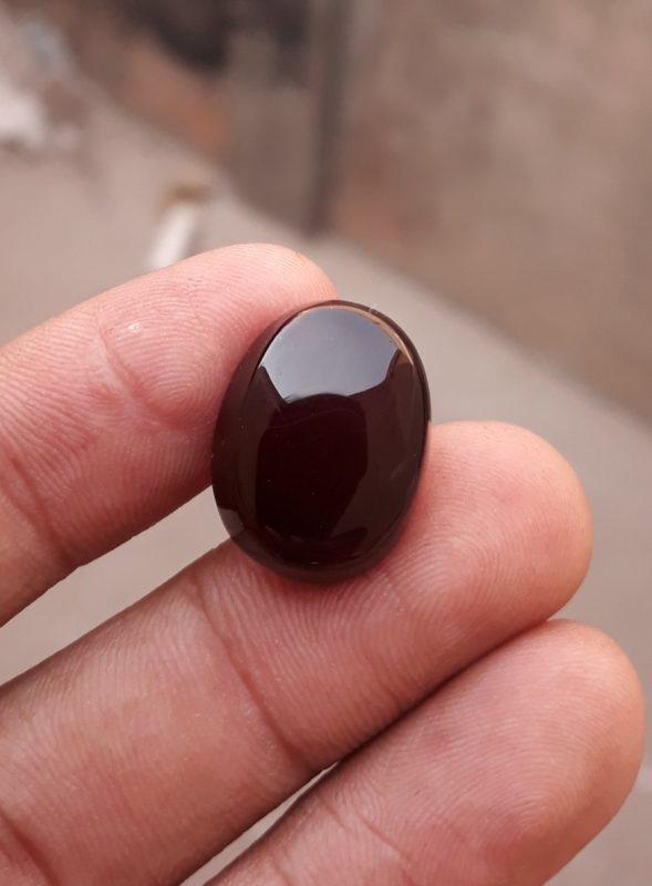 18ct Carnelian Stone-  Natural Carnelian Gemstone-Red carnelian-Aqeeq Ahmar-20x15mm