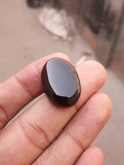 27ct Natural Carnelian Gemstone-Black carnelian-Jazamushki Yamani Aqeeq-25x18mm
