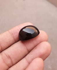 35ct Carnelian Stone-  Natural Carnelian Gemstone-Black carnelian-Jazamushki Yamani Aqeeq-23x20mm