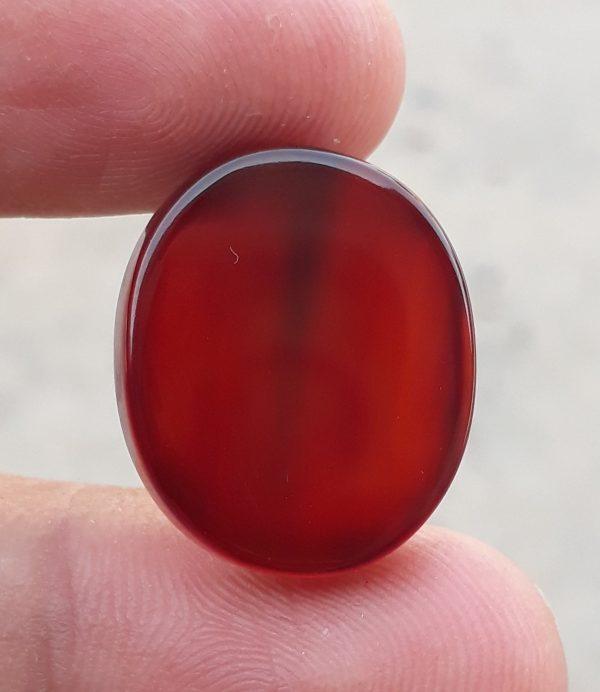 17.6ct Carnelian Stone-  Natural Carnelian Gemstone- Brown Carnelian- Kabdi Yamani Aqeeq -20x17mm