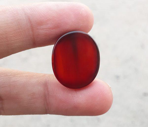 17.6ct Carnelian Stone-  Natural Carnelian Gemstone- Brown Carnelian- Kabdi Yamani Aqeeq -20x17mm