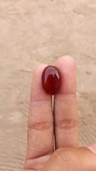 18ct Carnelian Stone-  Natural Carnelian Gemstone-  Red carnelian-Aqeeq Ahmar-20x14mm