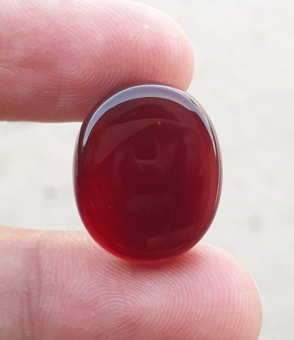 20.4ct   Natural Carnelian Gemstone- Brown Carnelian- Kabdi Yamani Aqeeq -19x15mm