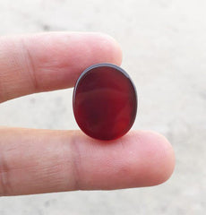 20.4ct   Natural Carnelian Gemstone- Brown Carnelian- Kabdi Yamani Aqeeq -19x15mm