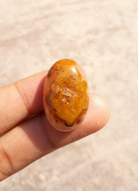 34ct Jasper - Gold Jasper Cabochon - Yellow Jasper - 28x20mm