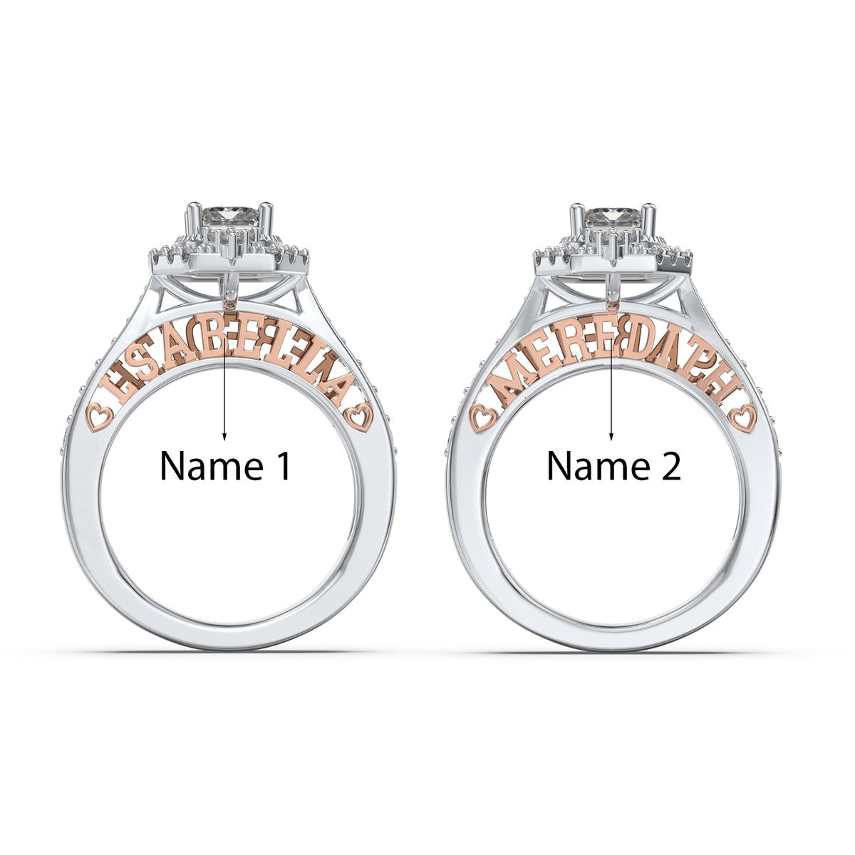 Bespoke Emerald-Cut Moissanite Friendship / Promise Ring - Best Ring gift for Soulmate