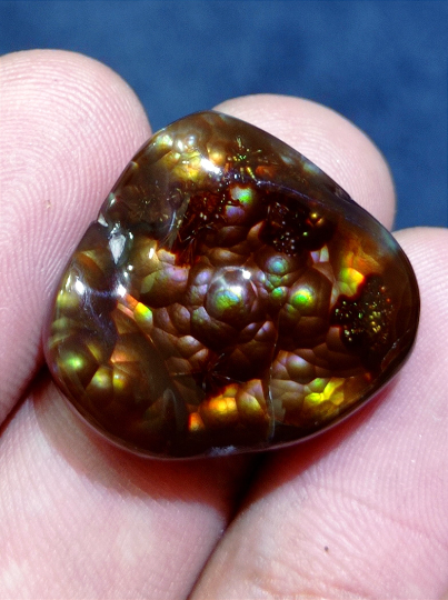 A Perfect Rare Mexican Fire Agate Carving - Agata De Fuego