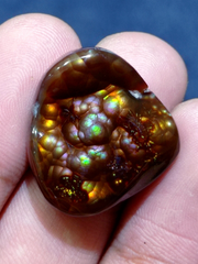 A Perfect Rare Mexican Fire Agate Carving - Agata De Fuego