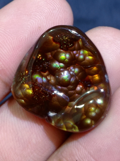 A Perfect Rare Mexican Fire Agate Carving - Agata De Fuego