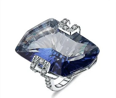 Luxury Original Design Jewelry Real 925 Sterling Silver Rings Romantic Gift