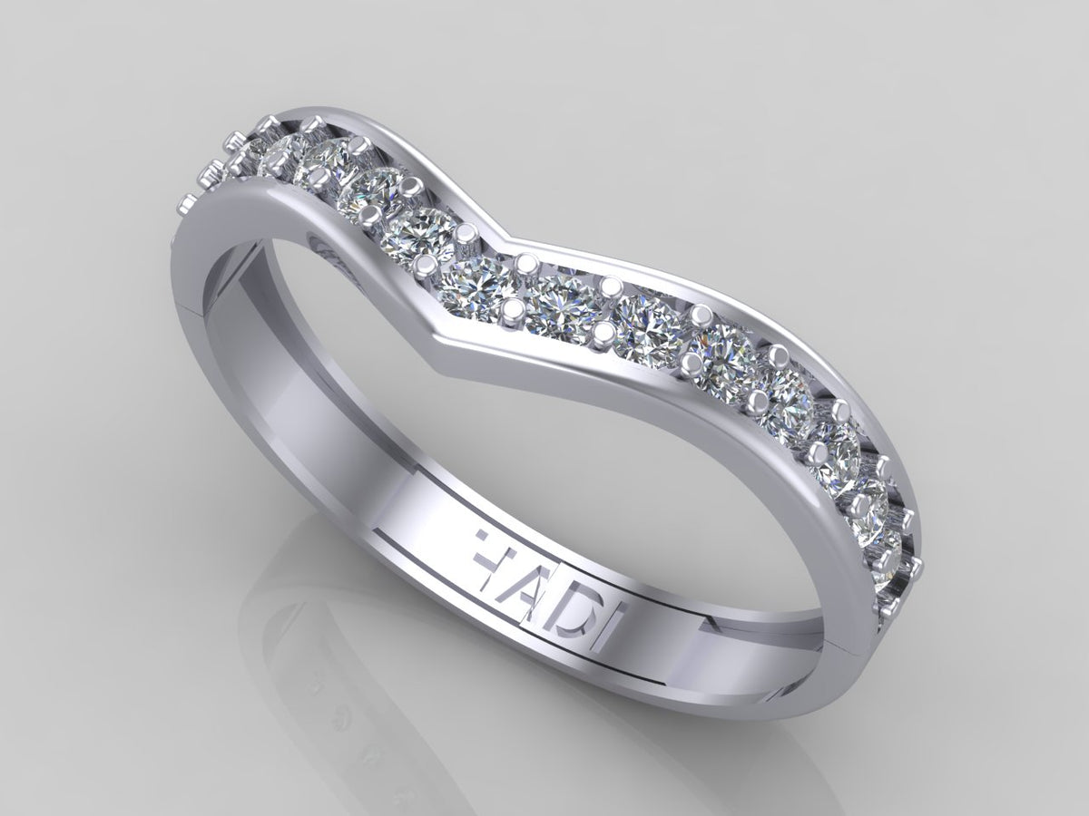 Hearty Half Eternity Diamond Band