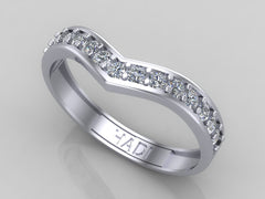 Hearty Half Eternity Diamond Band