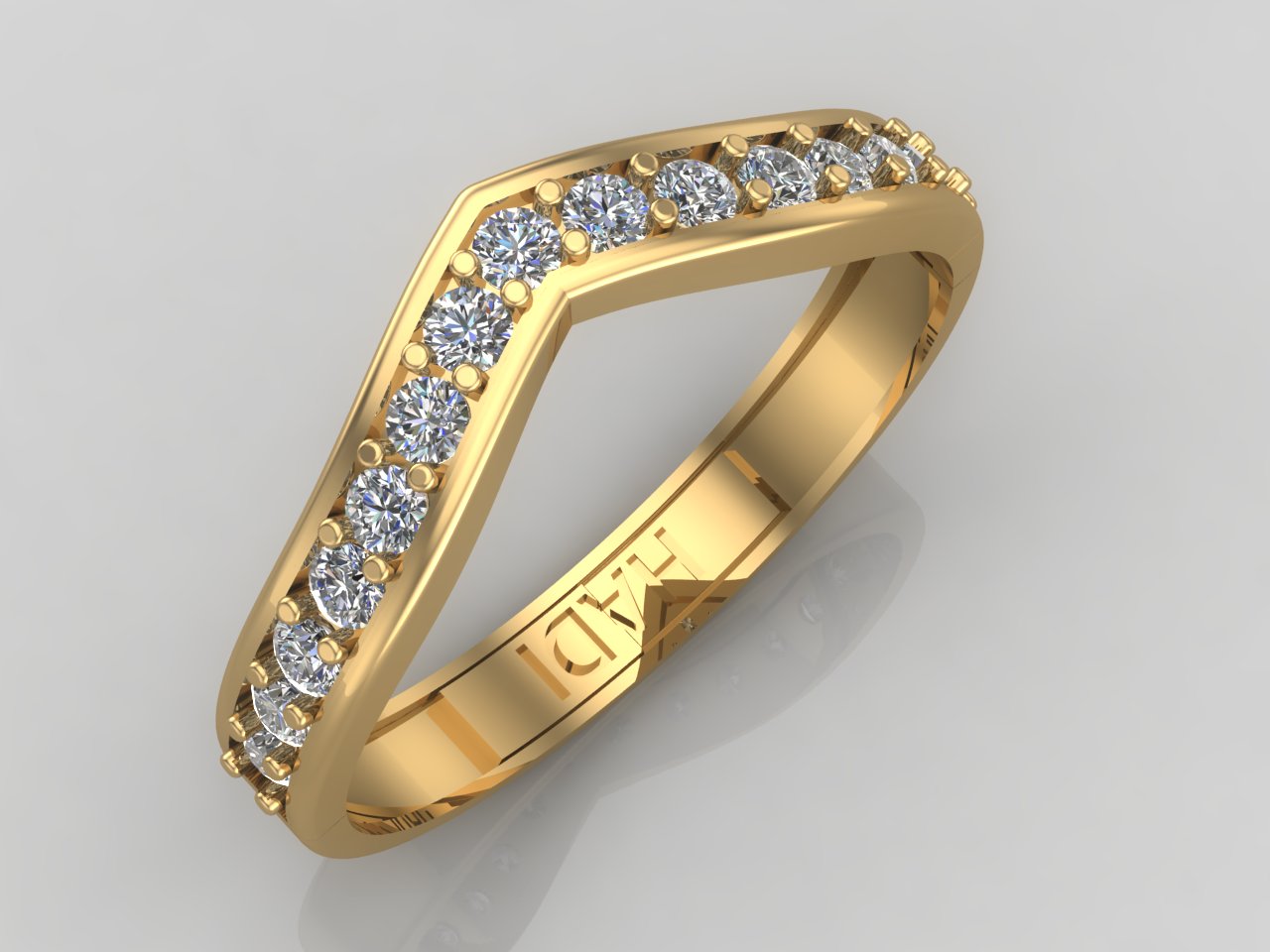 Hearty Half Eternity Diamond Band