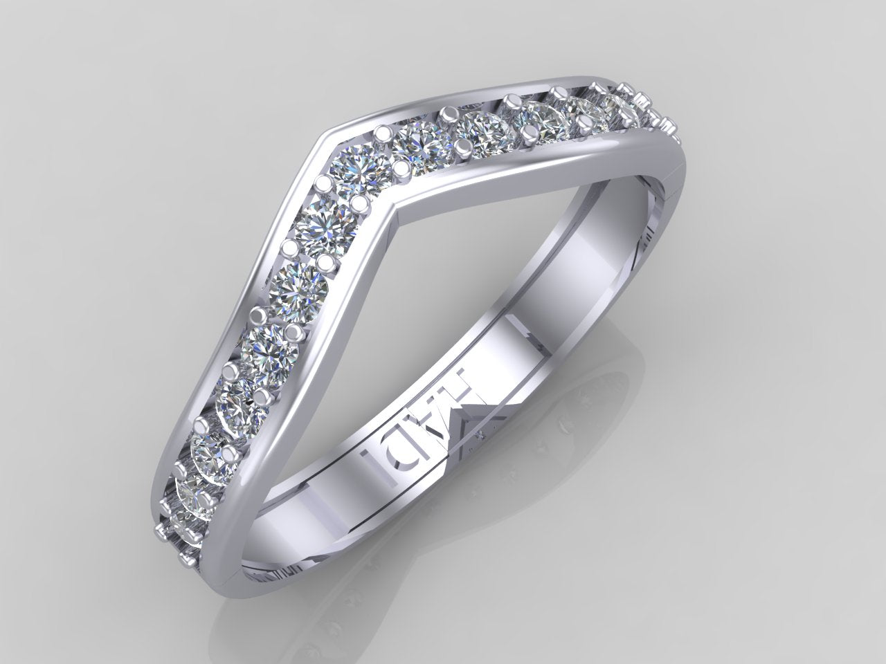 Hearty Half Eternity Diamond Band