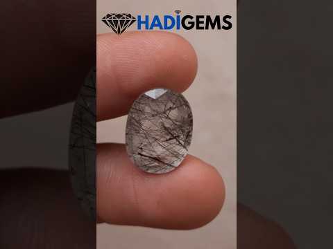 11.25ct Black Tourmalated Quartz - Black Rutile Quartz - Rutilated Quartz