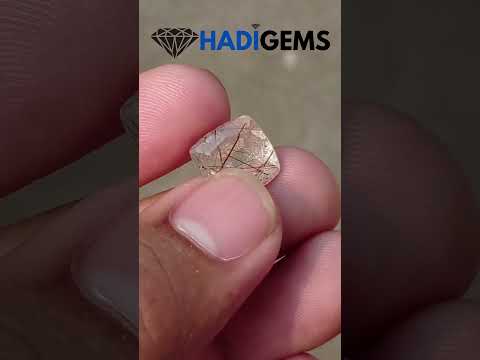 7.40ct Red  Tourmalated Quartz - Red Rutile Quartz - Rutilated Quartz