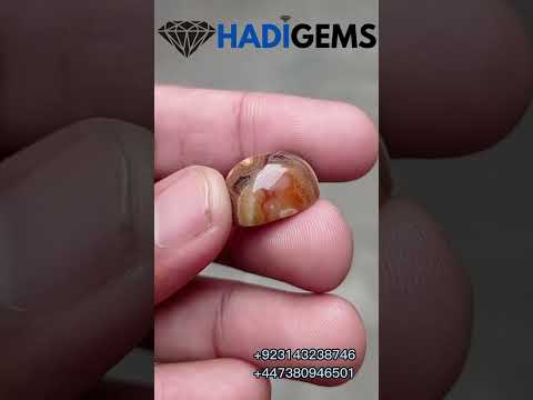 Crazy Lace Agate Cabochon - Sulaimani Aqeeq - 20x15x10mm