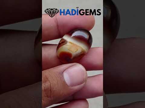 عقيق تجريدي 41.1 قيراط - عقيق السليماني - 29x20x9 ملم