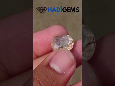 10.70ct Red Tourmalated Quartz - Red Rutile Quartz - Rutilated Quartz