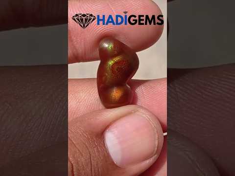 12.6ct Dragon Skin Fire Agate,  Rare Fire Agate, Rare Gemstone than Diamonds, Dimensions 21x12x6mm