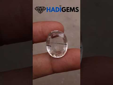 17.35ct Black Tourmalated Quartz - Black Rutile Quartz - Rutilated Quartz