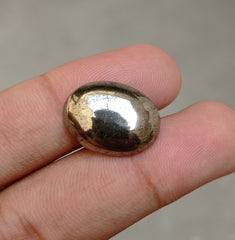 19ct Natural Pyrite Cabochon - Iron Pyrite Crystal - Fool's Gold Gemstone - August Birthstone -20x15x5mm
