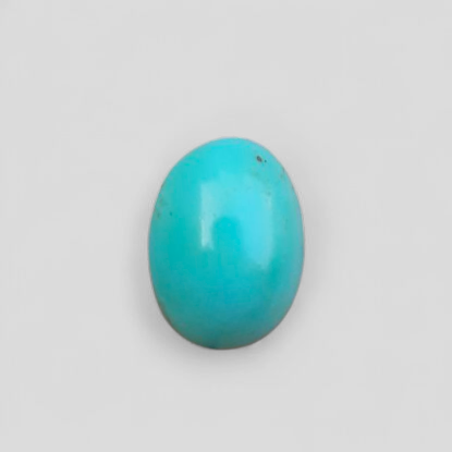 Natural Light Green Turquoise - Persian Qalmi Feroza - Green Feroza - 7.6ct- 14x10mm