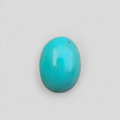 Natural Light Green Turquoise - Persian Qalmi Feroza - Green Feroza - 7.6ct- 14x10mm