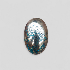 Natural Turquoise with Pyrite - Blue Matrix Turquoise - Shajri Feroza-184Ct