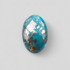 Natural Turquoise with Pyrite - Blue Matrix Turquoise - Shajri Feroza-47Ct