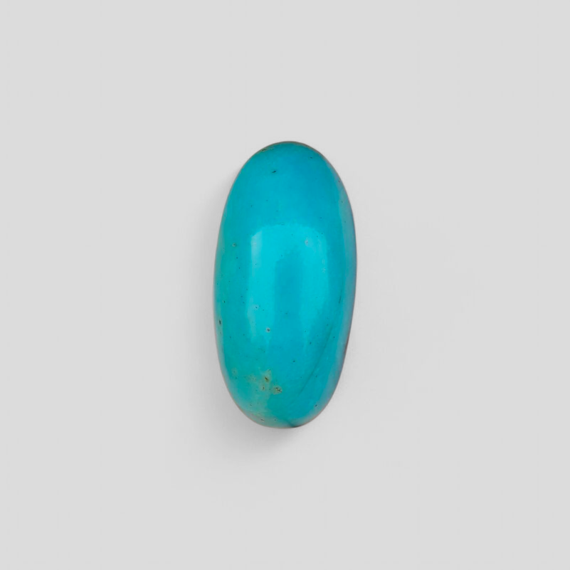 Natural Certified Turquoise  - Blue Turquoise - 29.8ct- 28x14mm