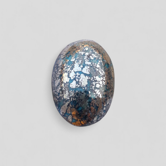 Natural Turquoise with Pyrite - Blue Matrix Turquoise - Shajri Feroza-45Ct