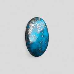 Natural Turquoise with Pyrite - Blue Matrix Turquoise - Shajri Feroza-36.65Ct